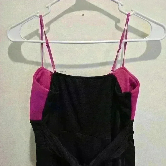 Ruby Rox Vintage Y2K Fuschia and Black Dress Women's Size M Party Cocktail Club - Picture 7 of 12
